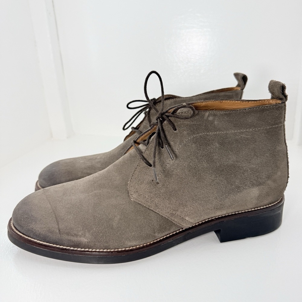 Massimo Dutti Gray Suede Chukka Desert Boots Mens EU 45 US 12 7844/222/902